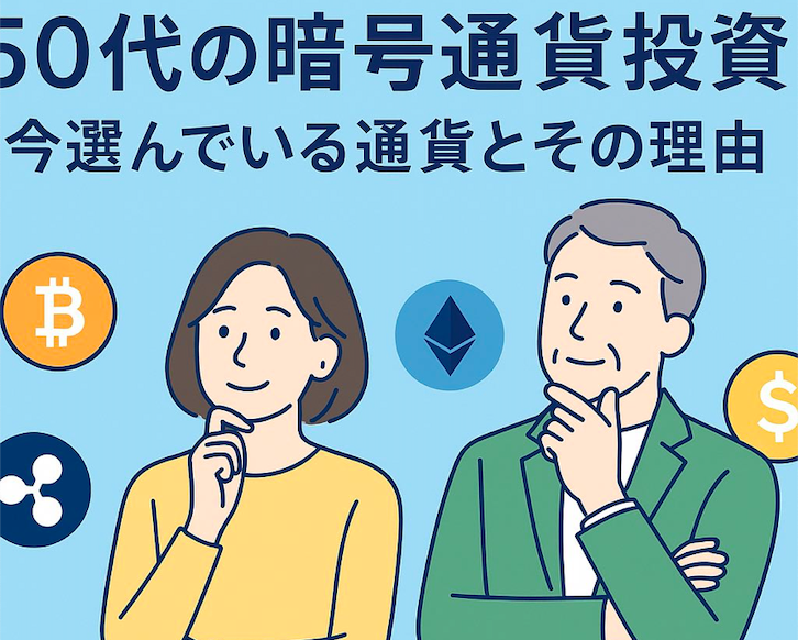 50代からの暗号通貨投資｜今選んでいる通貨とその理由【初心者・シニア向け】