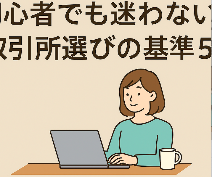 初心者でも迷わない取引所選びの基準5つ